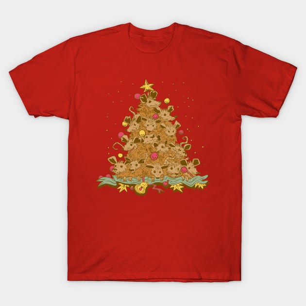 Possum Christmas tree T-Shirt by Christyn Evans